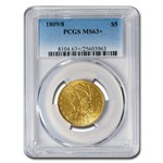 1809/8 Capped Bust $5 Gold Half Eagle MS-63+ PCGS