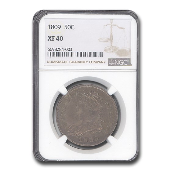 1809 Bust Half Dollar XF-40 NGC 1809 Bust Half Dollar XF-40 NGC