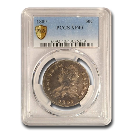 1809 Bust Half Dollar XF-40 PCGS 1809 Bust Half Dollar XF-40 PCGS
