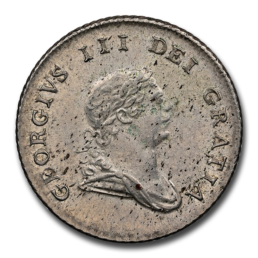 1809 Guyana Silver 1/2 Guilder George III MS-63 NGC