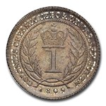 1809 Guyana Silver Guilder George III MS-63 NGC