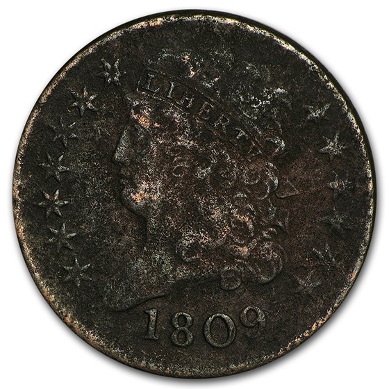 1809 Half Cent Cull 1809 Half Cent Cull