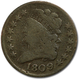 1809 Half Cent VG