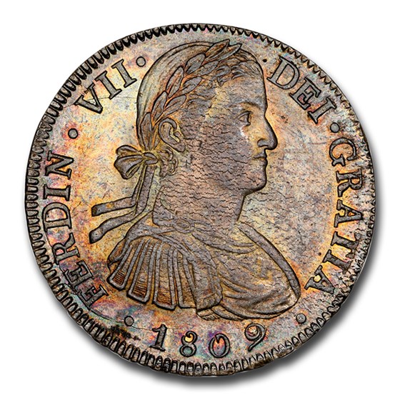 1809-Mo Mexico Silver 8 Reales Ferdinand VII MS-63 NGC
