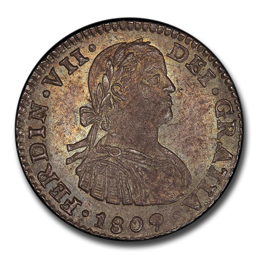 1809-Mo Mexico Silver Real Ferdinand VII MS-64 PCGS