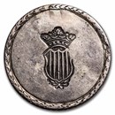 1809 Spain Terragona Silver 5 Pesetas XF Details (Plugged)
