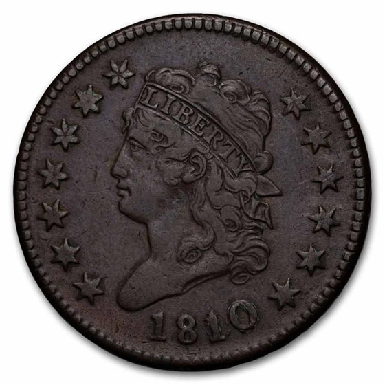 1810/09 Large Cent VF