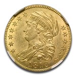 1810 $5 Capped Bust Gold Half Eagle MS-61 NGC (Lg Date Lg 5)