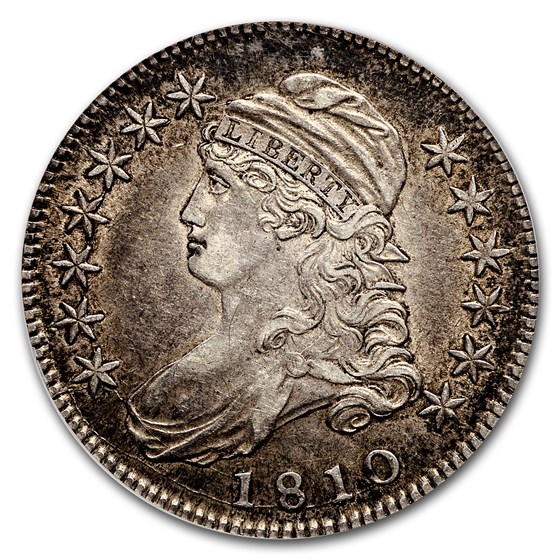 1810 Capped Bust Half Dollar AU50 NGC Coin For Sale Early Half