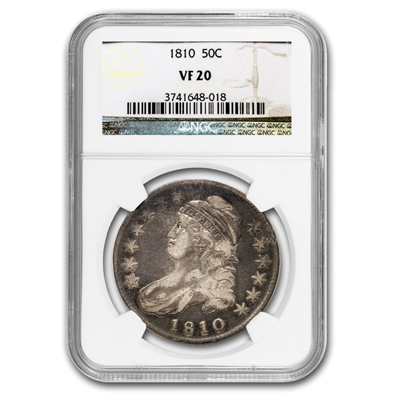 1810 Capped Bust Half Dollar VF-20 NGC 1810 Capped Bust Half Dollar VF-20 NGC