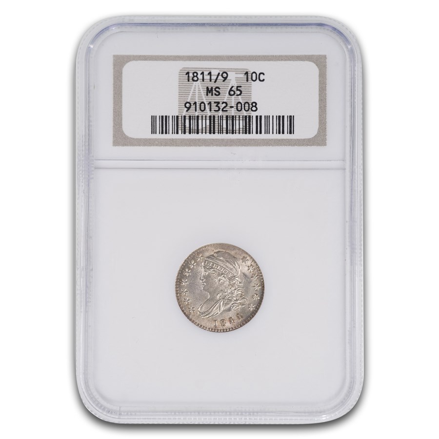 1811/9 Capped Bust Dime MS-65 NGC
