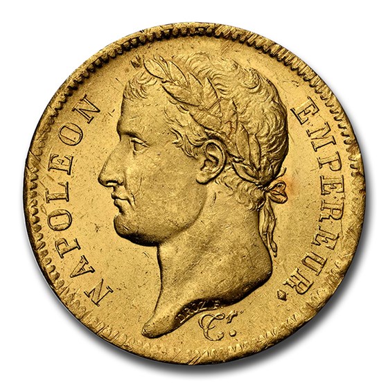 1811-A France Gold 40 Francs Napoleon MS-63 NGC 1811-A France Gold 40 Francs Napoleon MS-63 NGC