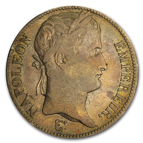 1811-A France Silver 5 Francs Napoleon EF Details 1811-A France Silver 5 Francs Napoleon EF Details