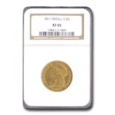 1811 Capped Bust $5 Gold Half Eagle XF-45 NGC (Small 5) 1811 Capped Bust $5 Gold Half Eagle XF-45 NGC (Small 5)