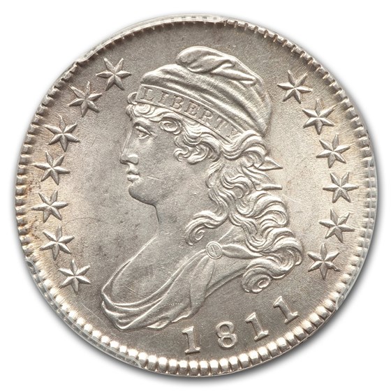 1811 Capped Bust Half Dollar MS-62 PCGS (Small 8) Coin For Sale | Early Half Dollars (1794