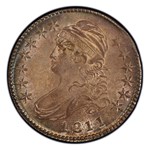 1811 Capped Bust Half Dollar MS-66+ PCGS (Overton 107, Small 8)
