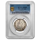 1811 Great Britain Silver 18 Pence Bank Token MS-64 PCGS