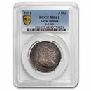 1811 Great Britain Silver 3 Shilling Bank Token MS-64 PCGS