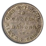 1811 Great Britain Silver Cattle and Barber 12P Token MS-62 PCGS