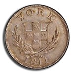 1811 Great Britain Silver Cattle and Barber 6P Token MS-62 PCGS