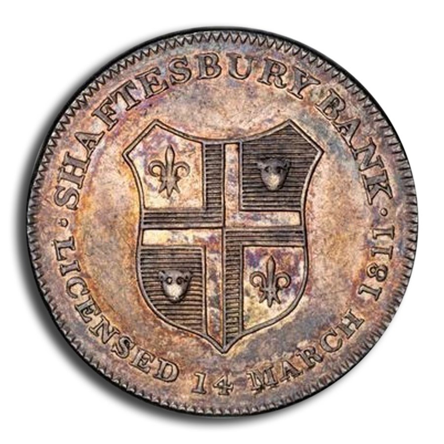 1811 Great Britain Silver Sixpence Bank Token MS-61 PCGS