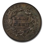 1811 Half Cent MS-62 PCGS CAC (Brown, Cohen- 2)