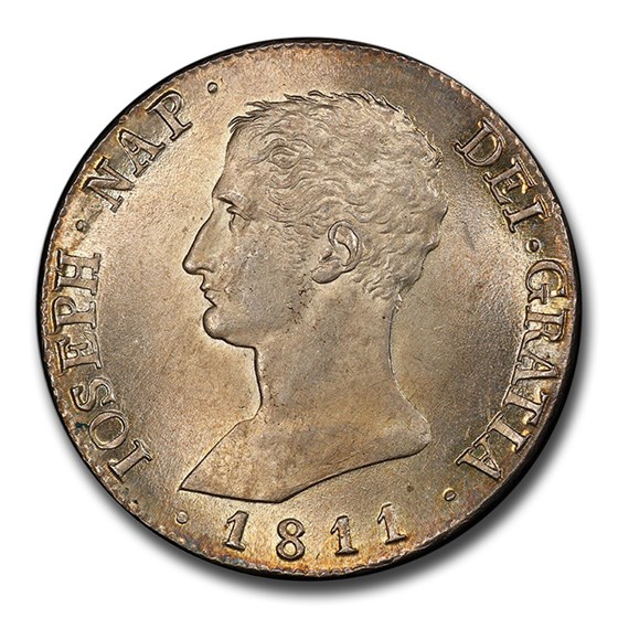 1811-M AI Spain Silver 20 Reales Ferdinand VII MS-63 PCGS 1811-M AI Spain Silver 20 Reales Ferdinand VII MS-63 PCGS