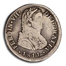 1811-So Chile Silver 2 Reales Ferdinand VII Fine-15 PCGS