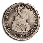 1811-So Chile Silver 2 Reales Ferdinand VII Fine-15 PCGS