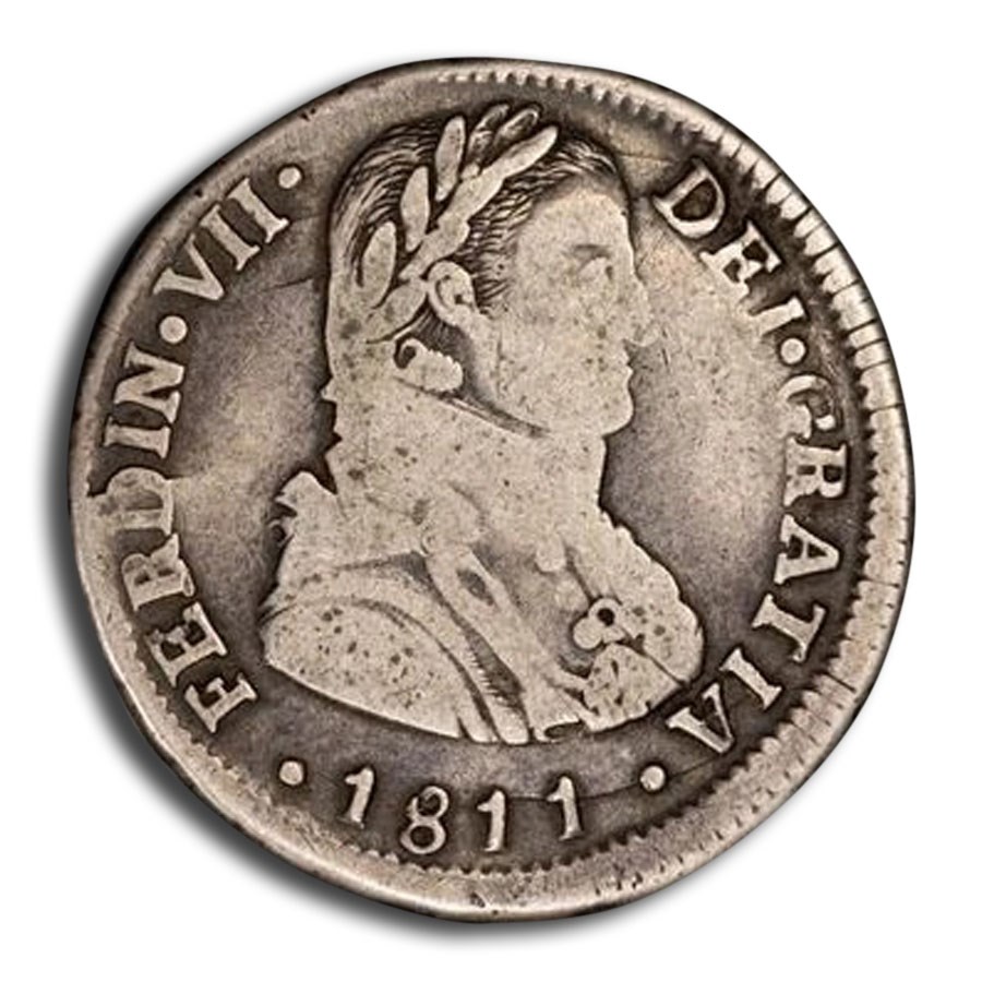 1811-So Chile Silver 2 Reales Ferdinand VII Fine-15 PCGS