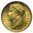 1812-A France Gold 20 Francs Napoleon I MS-64 NGC