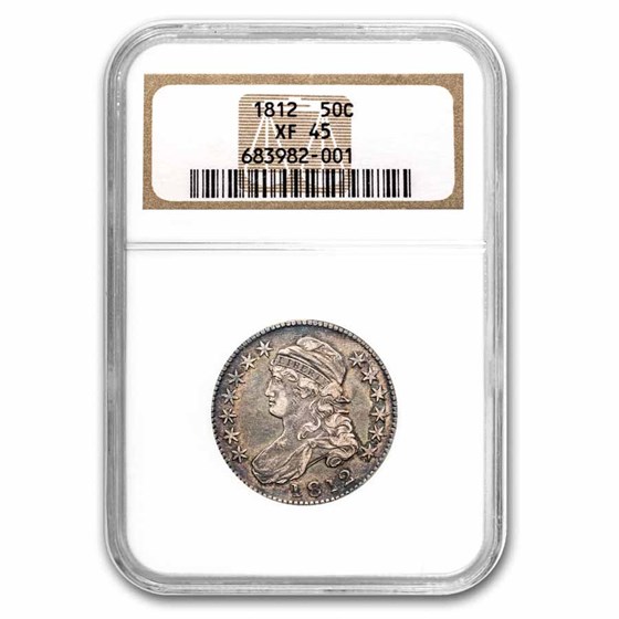 1812 Capped Bust Half Dollar XF-45 NGC 1812 Capped Bust Half Dollar XF-45 NGC