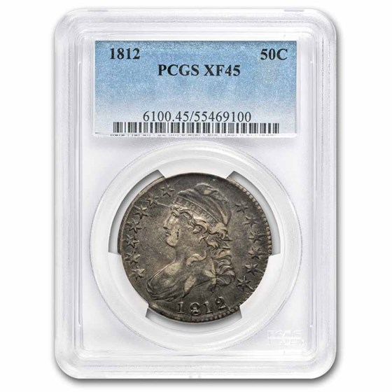 1812 Capped Bust Half Dollar XF-45 PCGS 1812 Capped Bust Half Dollar XF-45 PCGS