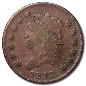 1812 Large Cent Sm Date Fine