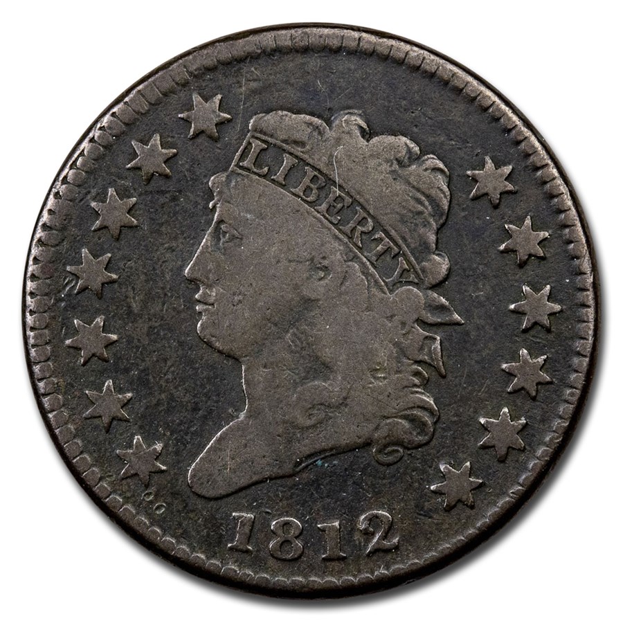 1812 Large Cent Small Date VG