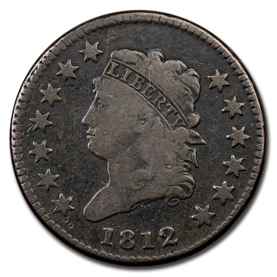 1812 Large Cent Small Date VG 1812 Large Cent Small Date VG