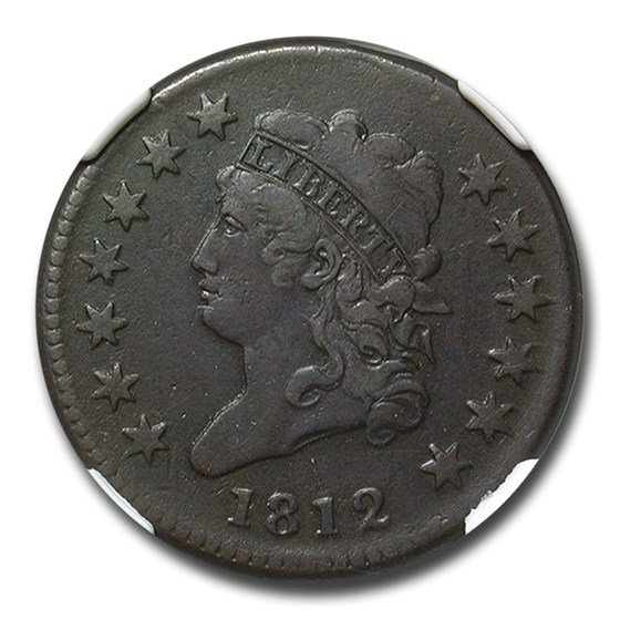 1812 Large Cent VF-30 NGC (Brown) 1812 Large Cent VF-30 NGC (Brown)