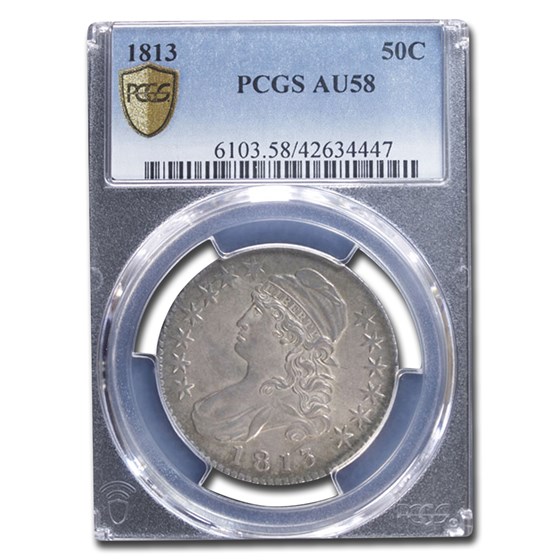 1813 Bust Half Dollar AU-58 PCGS 1813 Bust Half Dollar AU-58 PCGS