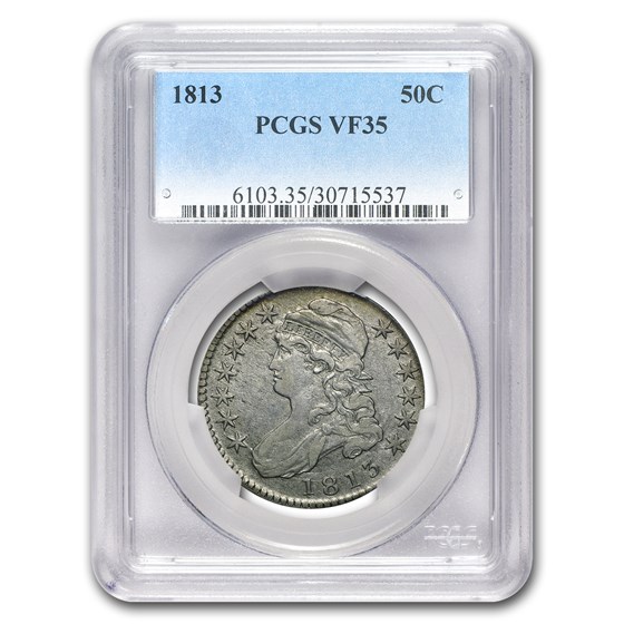1813 Bust Half Dollar VF-35 PCGS 1813 Bust Half Dollar VF-35 PCGS
