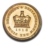 1813 Great Britain Gold Third-Guinea George III MS-65 NGC