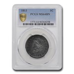1813 Large Cent MS-64 PCGS (Brown)