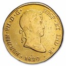 1814-1824 Peru Gold 8 Escudos Ferdinand VII Avg Circ