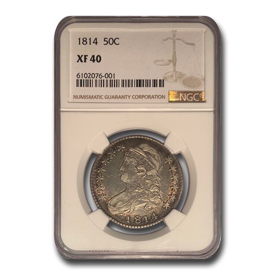 1814 Bust Half Dollar XF-40 NGC