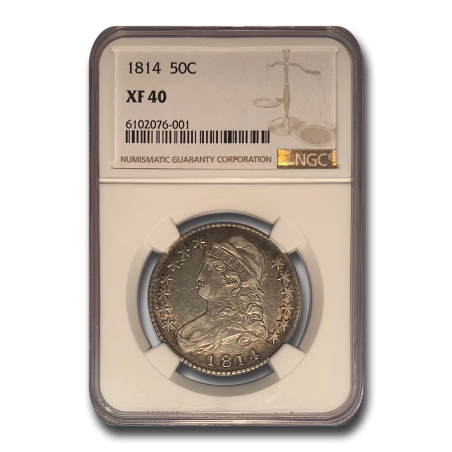 1814 Bust Half Dollar XF-40 NGC