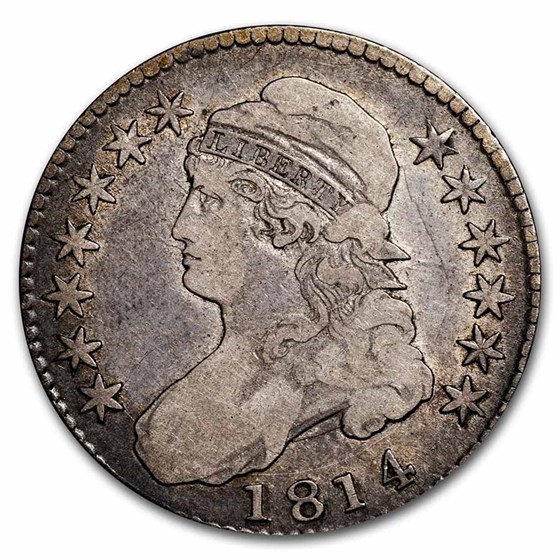 1814 Capped Bust Half Dollar Fine 1814 Capped Bust Half Dollar Fine