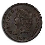 1814 Large Cent MS-65 PCGS CAC (Brown, Crosslet 4)