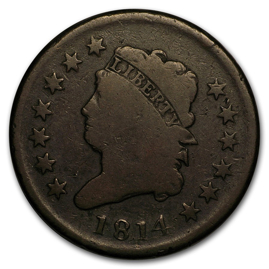 1814 Large Cent Plain 4 Good