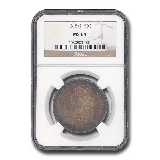 1815/2 Capped Bust Half Dollar MS-64 NGC