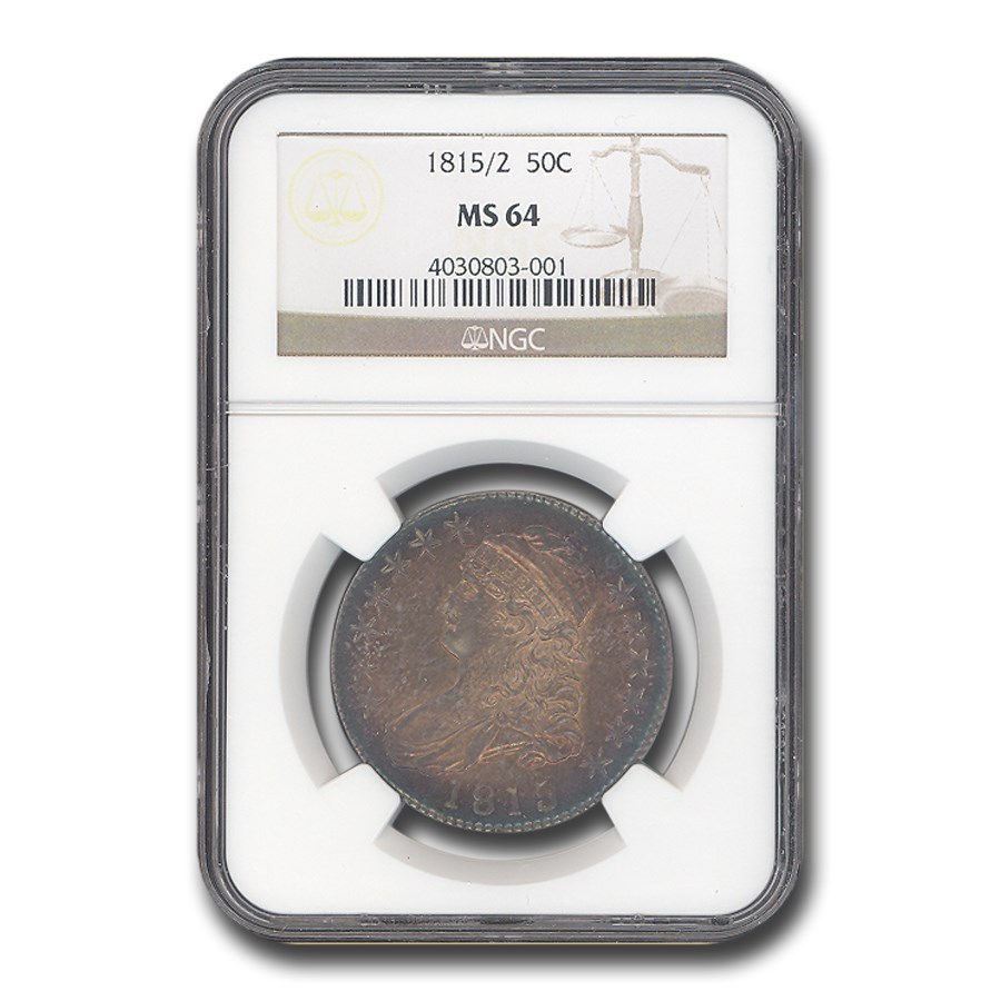 1815/2 Capped Bust Half Dollar MS-64 NGC