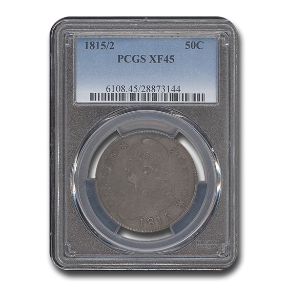 1815/2 Capped Bust Half Dollar XF-45 PCGS (Overton 101a) 1815/2 Capped Bust Half Dollar XF-45 PCGS (Overton 101a)